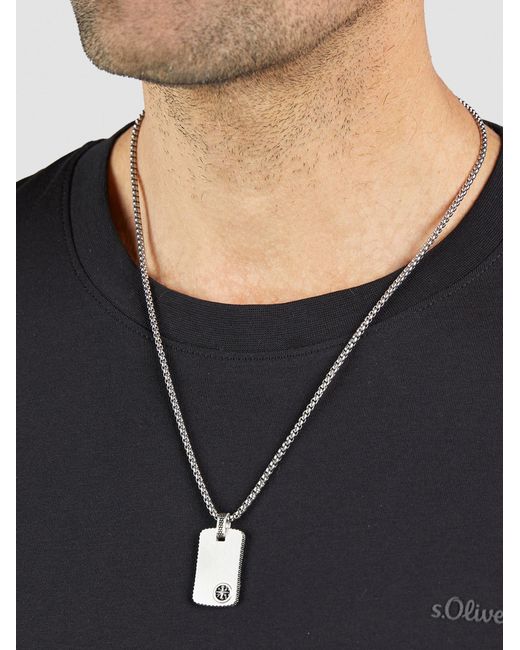 S.oliver Kette in Metallic für Herren