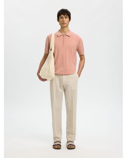 SELECTED Pullover in Pink für Herren