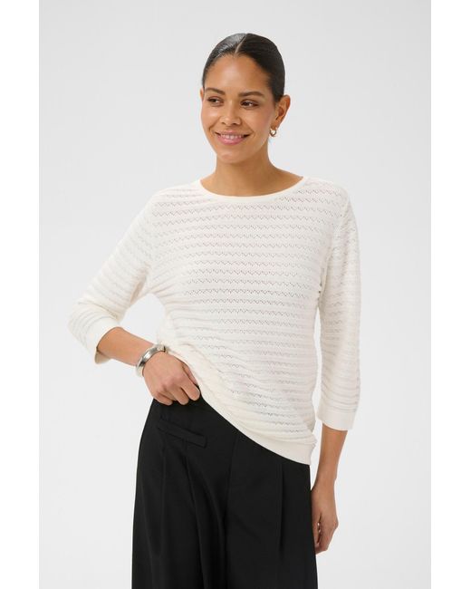 Kaffe White Pullover