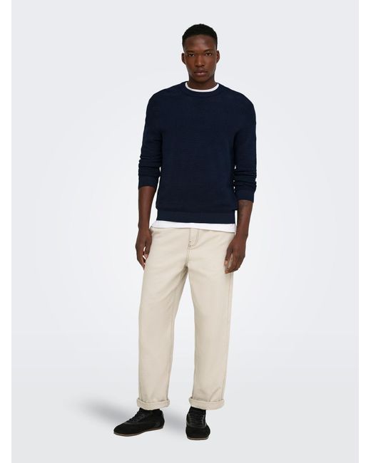Only & Sons Pullover Onsron in Blue für Herren