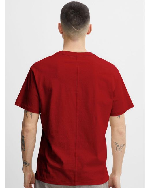 Solid T-Shirt Cadel in Red für Herren