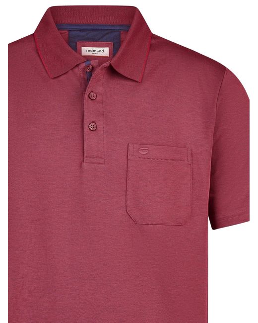 Redmond Shirt Basic in Red für Herren