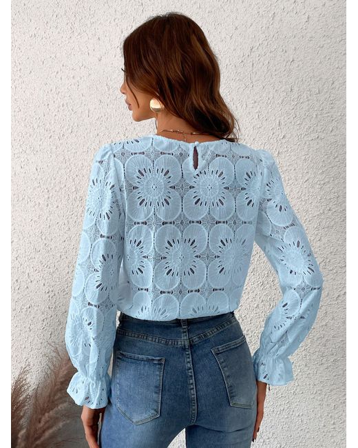 CUPSHE Blue Bluse