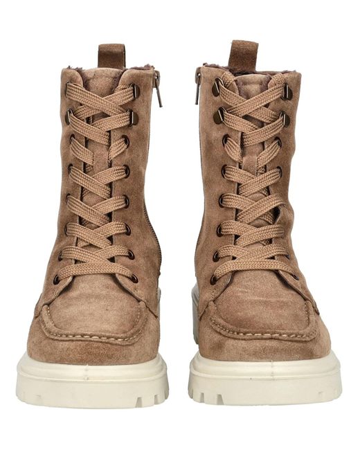 Ara Natural Schnürstiefelette
