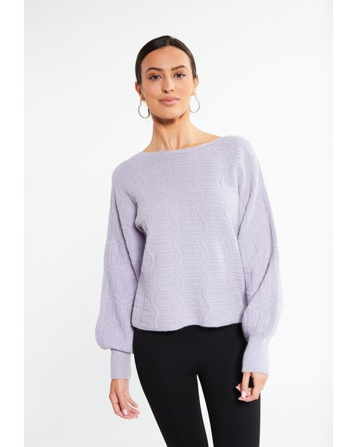 faina Purple Pullover
