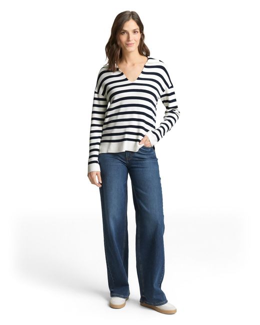 Tom Tailor White Pullover