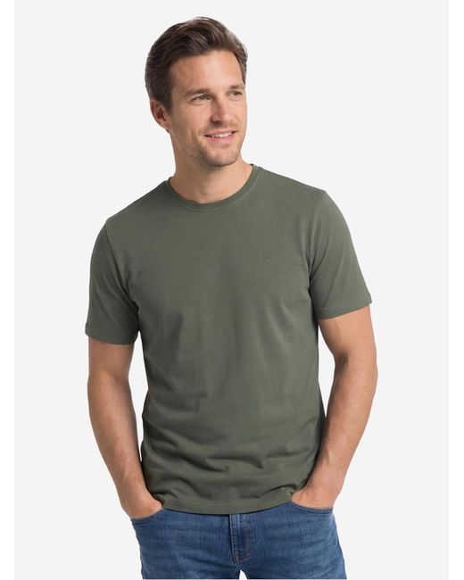 Redmond Shirt Basic in Green für Herren
