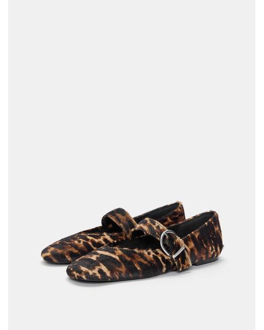 Pull&Bear Brown Riemchenballerina