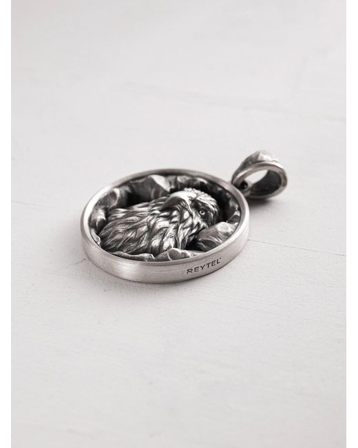 REYTEL Anhänger Eagle in Metallic für Herren