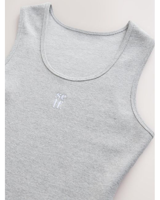 Self Gray Top