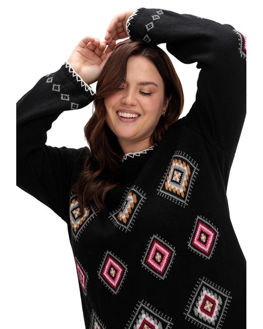 Sheego Black Pullover