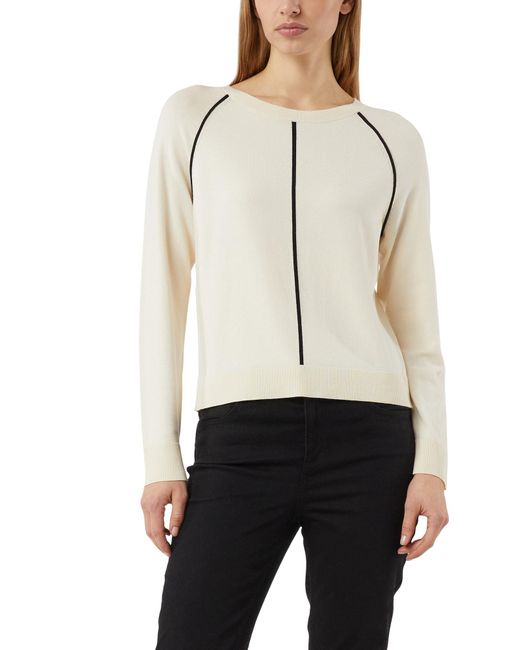 Comma, White Pullover