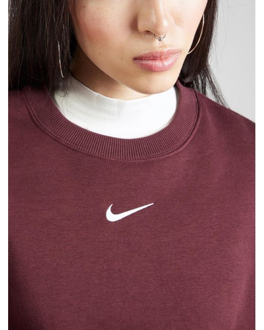 Nike Red Sweatshirt Phoenix Fleece