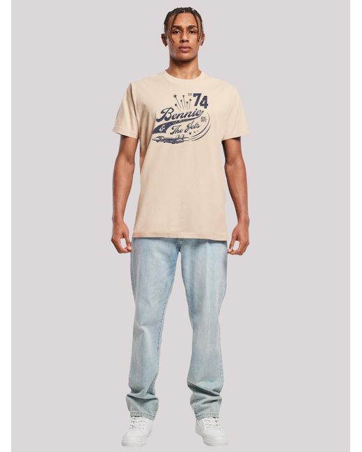 F4NT4STIC T-Shirt Elton John Bennie And The Jets in Natural für Herren