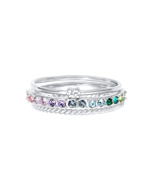 Elli Jewelry White Ring-Set