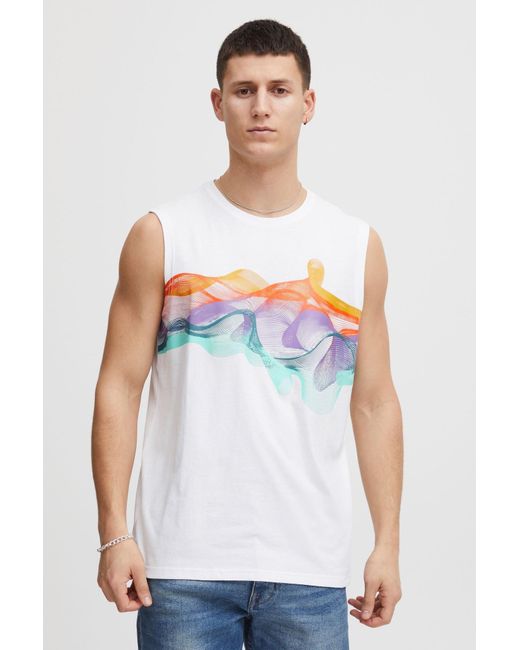 Solid Tanktop 'sdpedros' in White für Herren