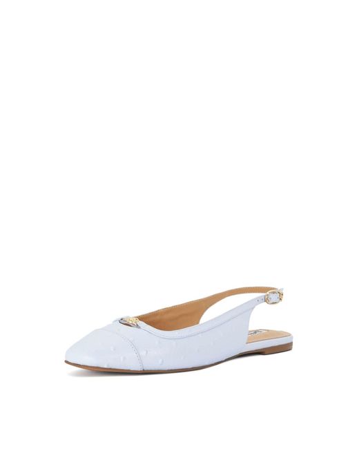 Dune White Riemchenballerina