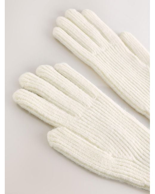 Next White Fingerhandschuhe