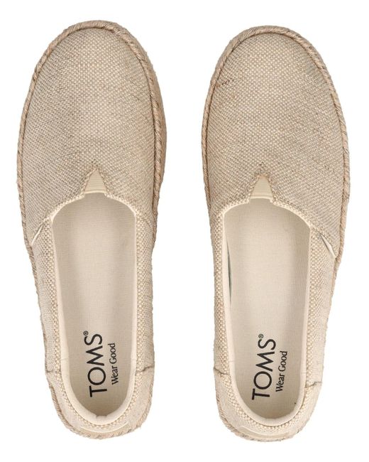 TOMS Natural Halbschuhe Textil Espadrille