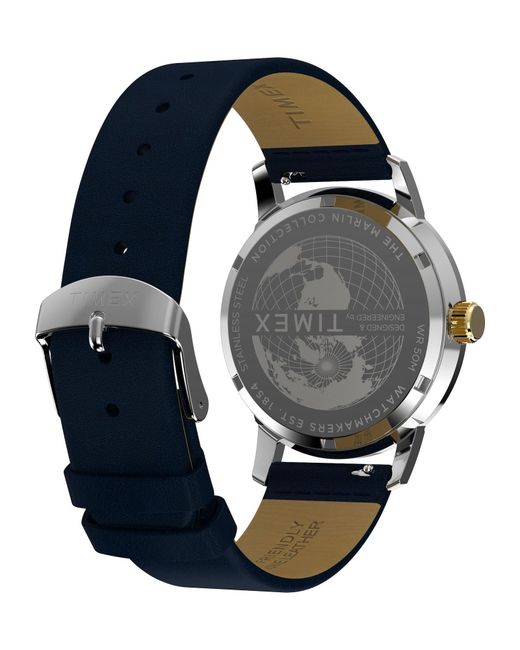 Timex Quartz Analog Watch Marlin Quartz Gmt in Blue für Herren