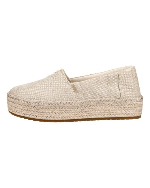 TOMS Natural Halbschuhe Textil Espadrille