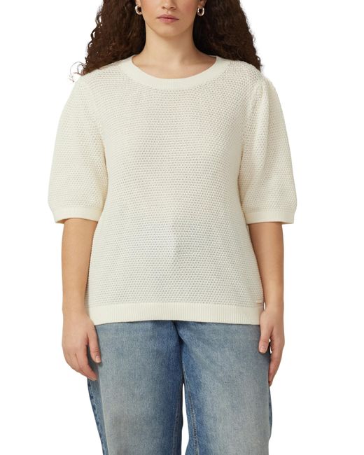 QS White Strickpullover