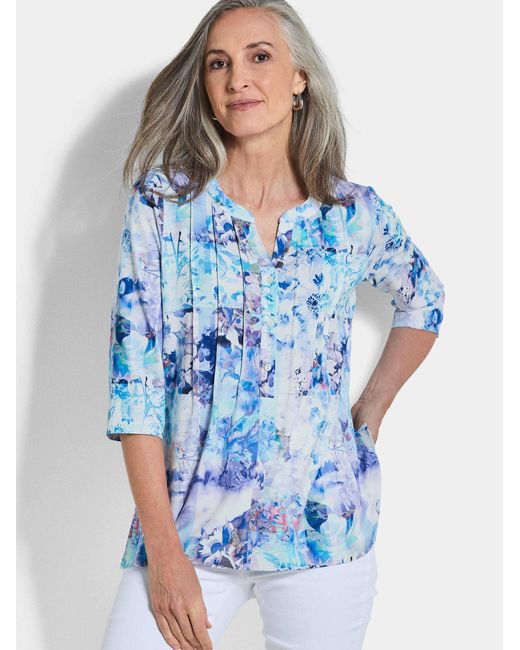 Goldner Blue Bluse
