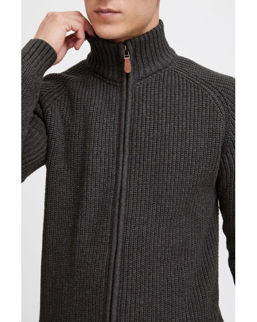 Solid Strickjacke Xenos in Black für Herren