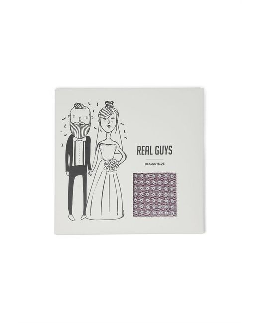 REAL GUYS Einstecktuch in Purple für Herren