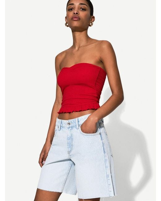 Bershka Blue Shorts