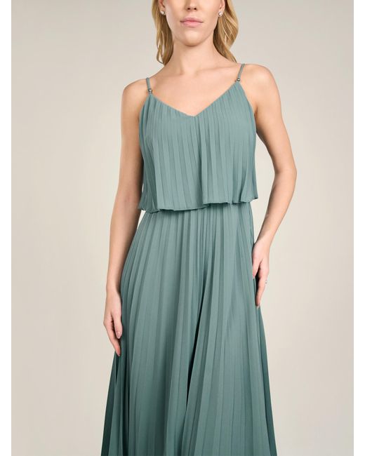 Apart Blue Kurzes Plisseekleid