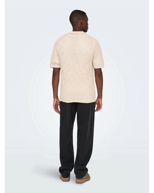 Only & Sons Pullover Onskolmar in Natural für Herren
