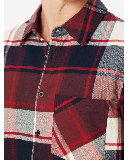 Schiesser Pyjama Lang Selected Premium Warming in Red für Herren