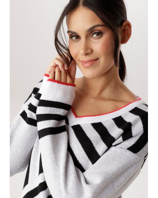 Aniston SELECTED Black Pullover