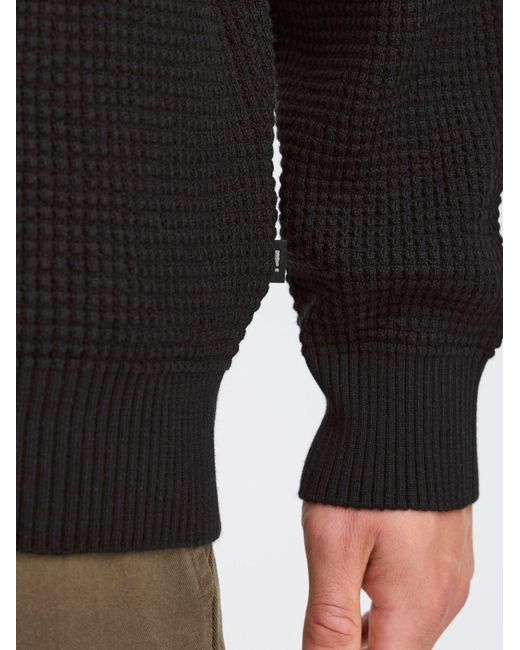 Solid Troyer Sdriver Halfzip in Black für Herren