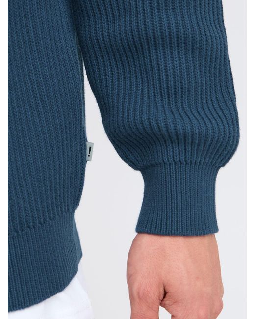 Solid Strickjacke in Blue für Herren
