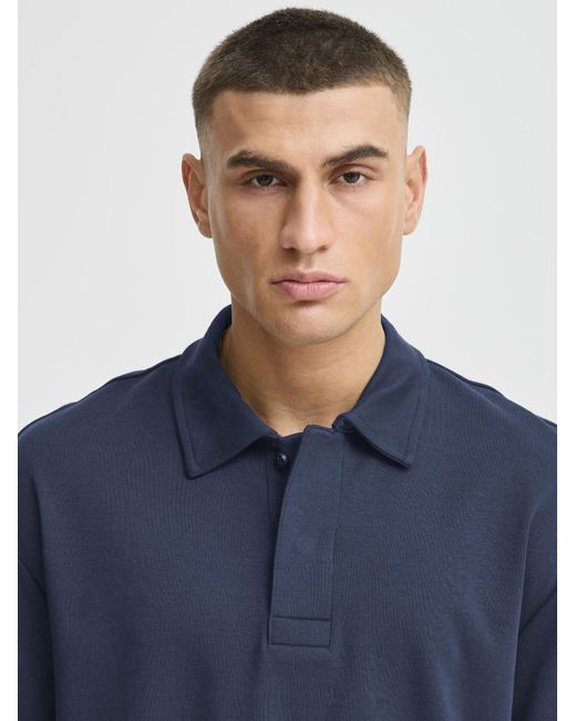 Solid Poloshirt Sdoswald in Blue für Herren