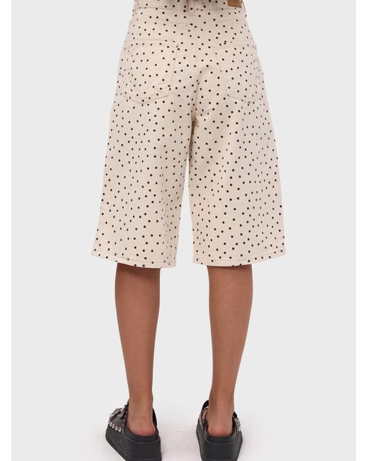its basic Natural Its Basic Jeans Polka Bermuda Short