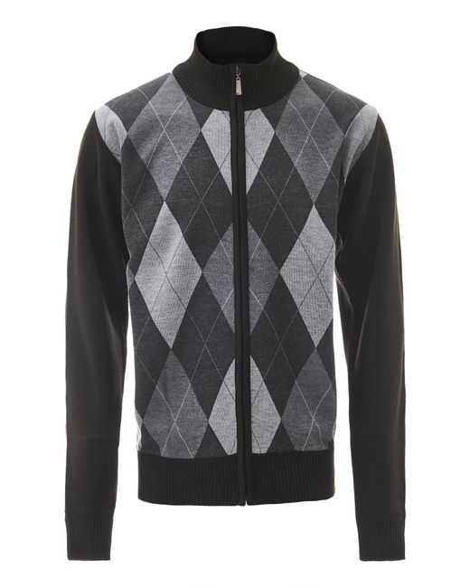 Mozzaar Strickjacke in Black für Herren