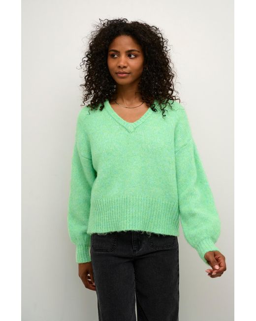 Kaffe Green Pullover Katrina