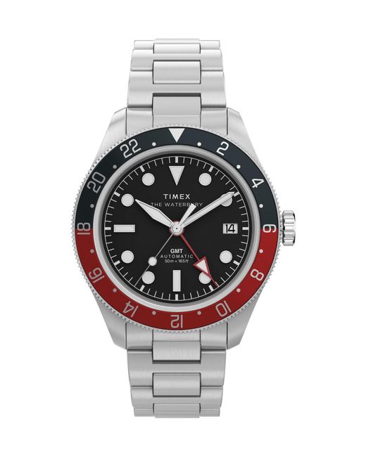 Timex Uhr Waterbury Heritage Automatic Gmt in Gray für Herren