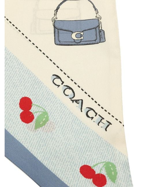 COACH White Tuch