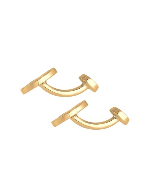 Kuzzoi Manschettenknopf Geo in Metallic für Herren