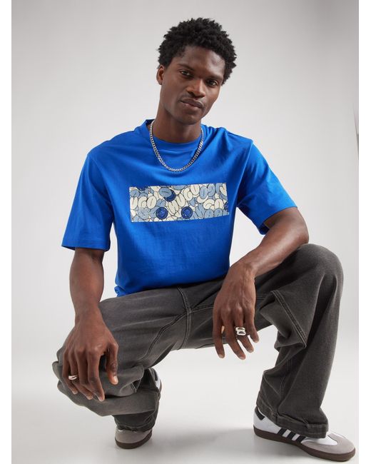 HUGO T-Shirt Nurix in Blue für Herren