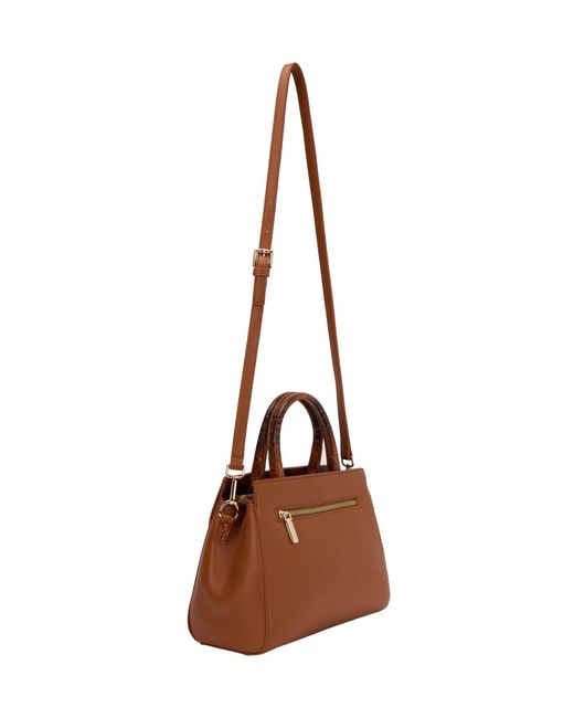 faina Brown Handtasche