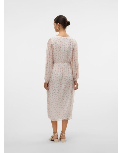 Vero Moda White Kleid 'Vmsmilla'
