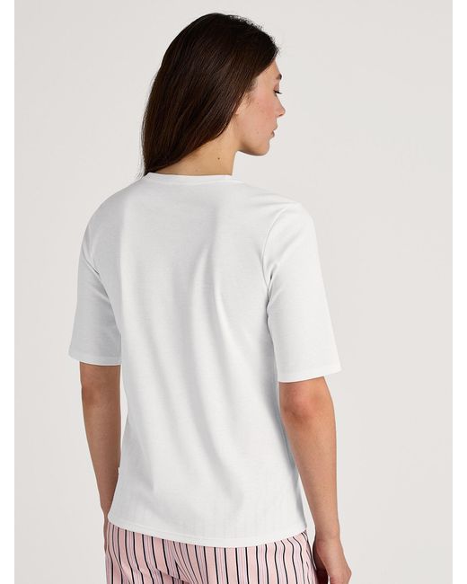 Calida White Schlafshirt