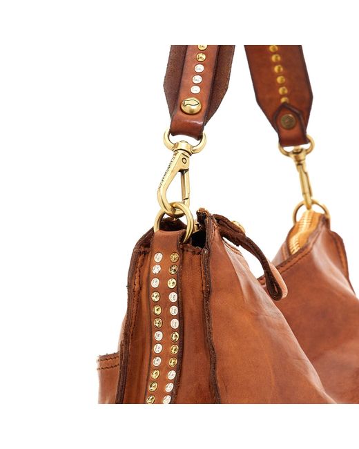Campomaggi Brown Schultertasche Kura