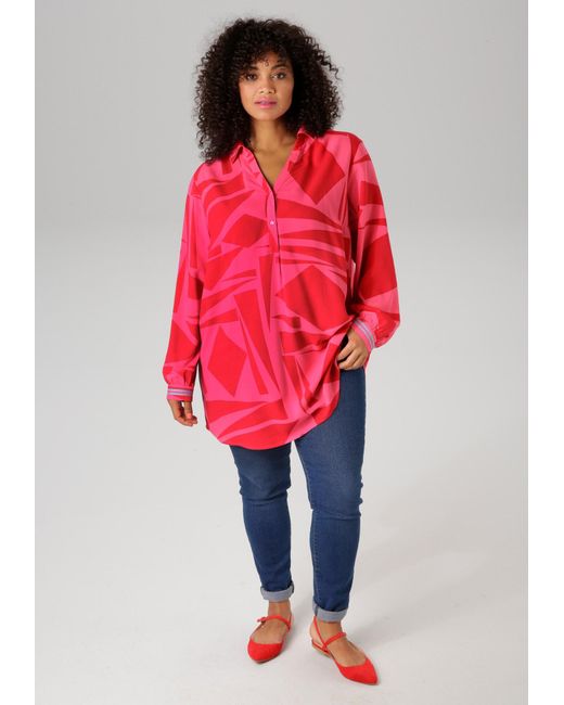 Aniston Red Bluse