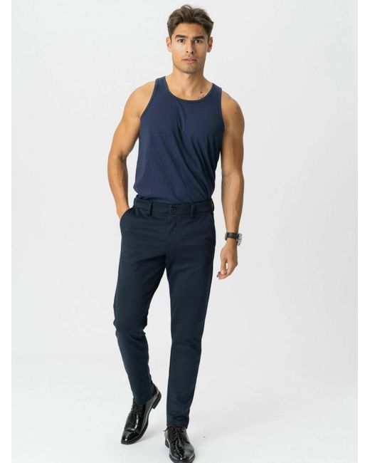 TeeShoppen Top Basic Tanktop in Blue für Herren